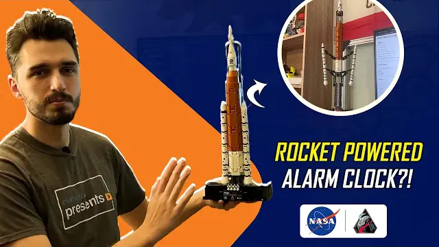 Wake Up to the Sound of an Artemis Rocket Launch, LEGO Style