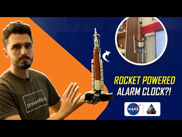 Wake Up to the Sound of an Artemis Rocket Launch, LEGO Style