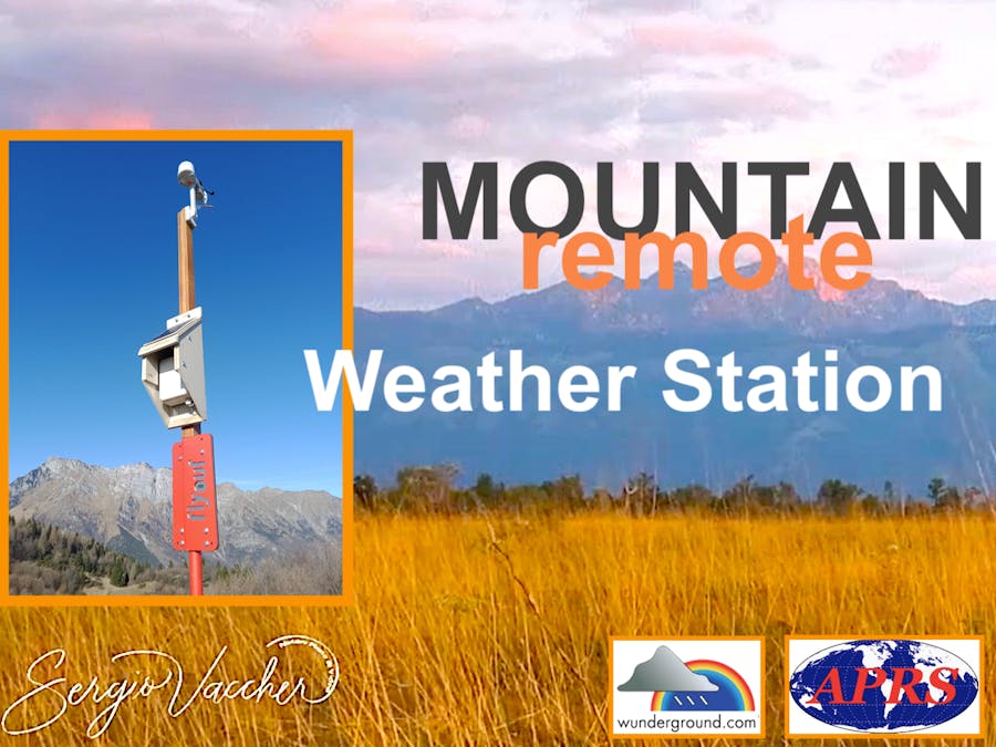 Mountain remote Weather Station (Wunderground & APRS)