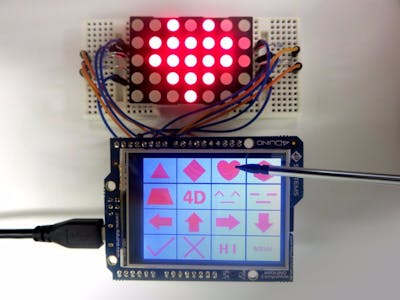 LED Matrix Controller using 4Duino