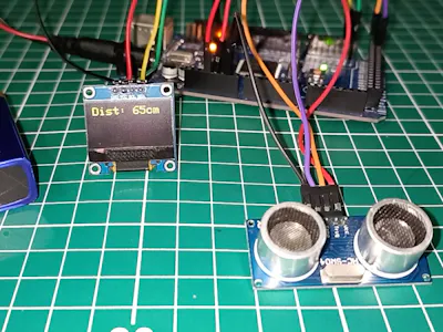 Arduino Mega Ultrasonic Distance Monitor with OLED - Hackster.io