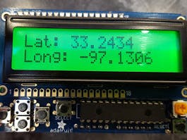 Arduino GPS LCD Clock