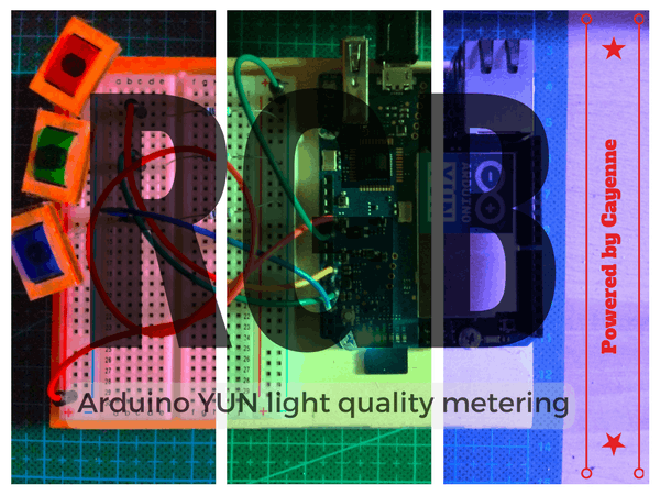 Arduino + Cayenne = Light Quality Monitoring