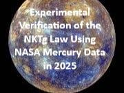 Experimental Verification of the NKTg Law Using NASA Mercury