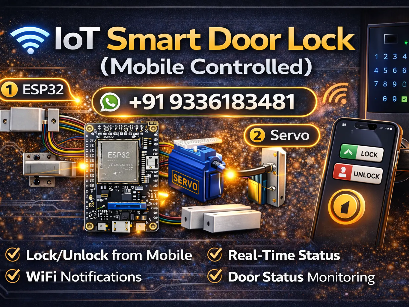 IoT Smart Door Lock (Mobile Controlled) - Hackster.io