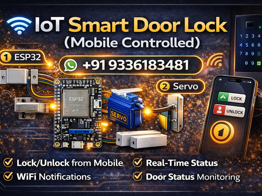 IoT Smart Door Lock (Mobile Controlled)