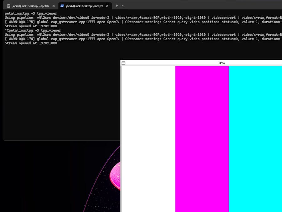 Test Pattern Generator + VDMA on Vivado and Petalinux 2025.2