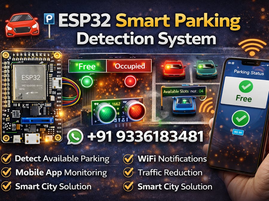 ESP32 Smart Parking Detection System