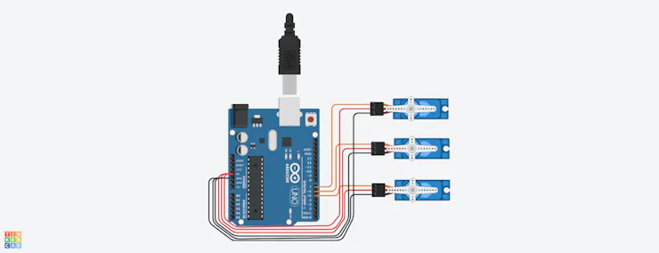 Circuit Diagram of Hybrid Delta Pick And Place Robot