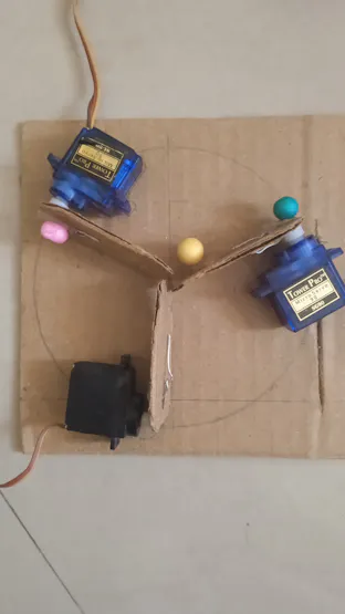 Servo Motor Arrangement For Delta Robot