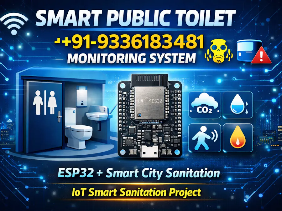 ESP32 Smart Public Toilet Monitoring System