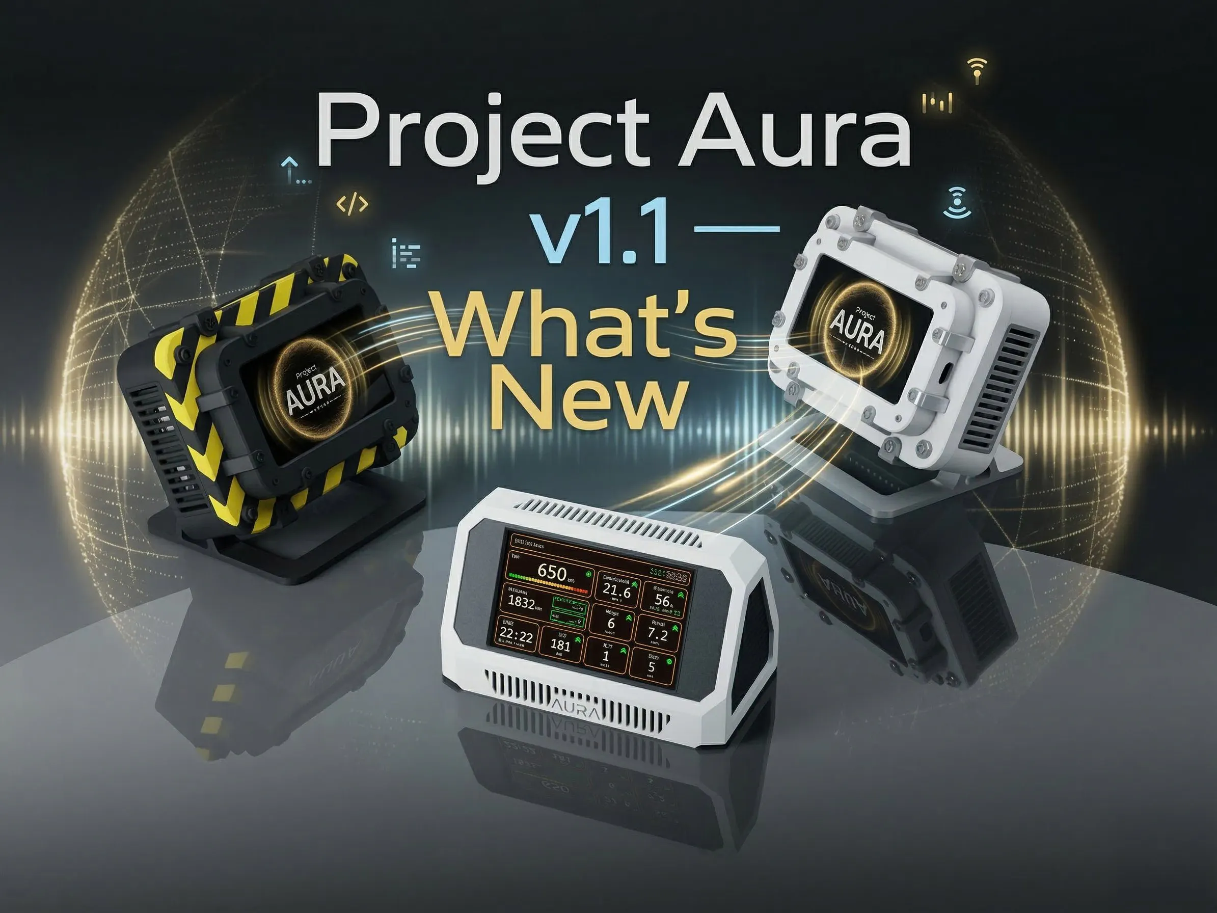 Project Aura v1.1 Open-Source ESP32 AQ — What's New - Hackster.io