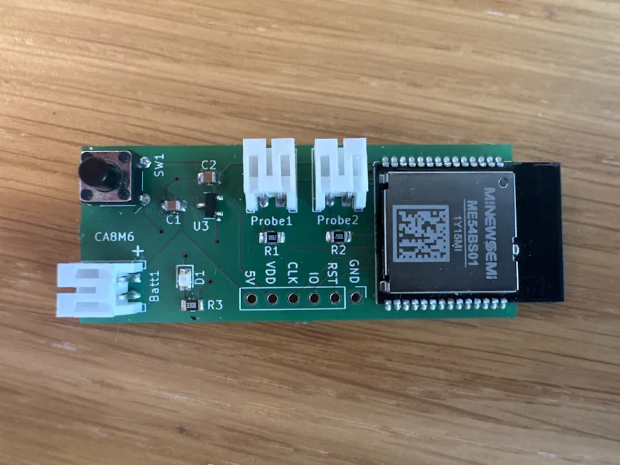 Matter enabled Dual Temperature Sensor