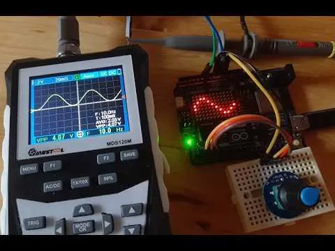 Arduino UnoR4 WiFi DAC Signal Generator Sine Square Triangle