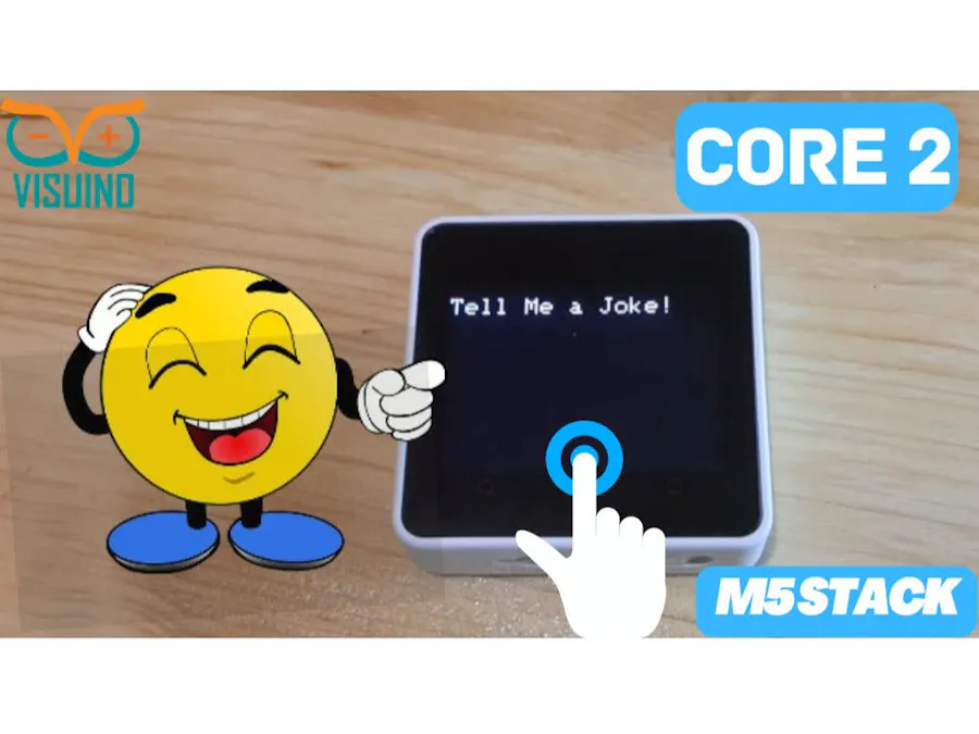Random Joke Generator – ESP32 M5Stack Core2 Visual Coding
