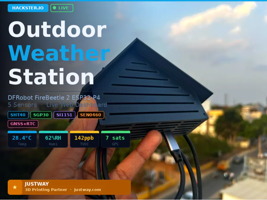Building a Professional Outdoor Weather Station - Hackster.io