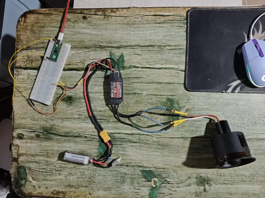 Controlling a PWM Brushless ESC with Raspberry Pi Pico