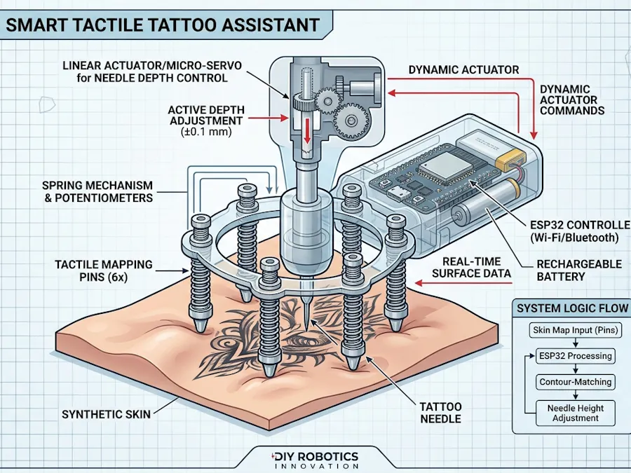 Forget expensive 3D cameras for tattoo robots. 👁️❌ I’m usin