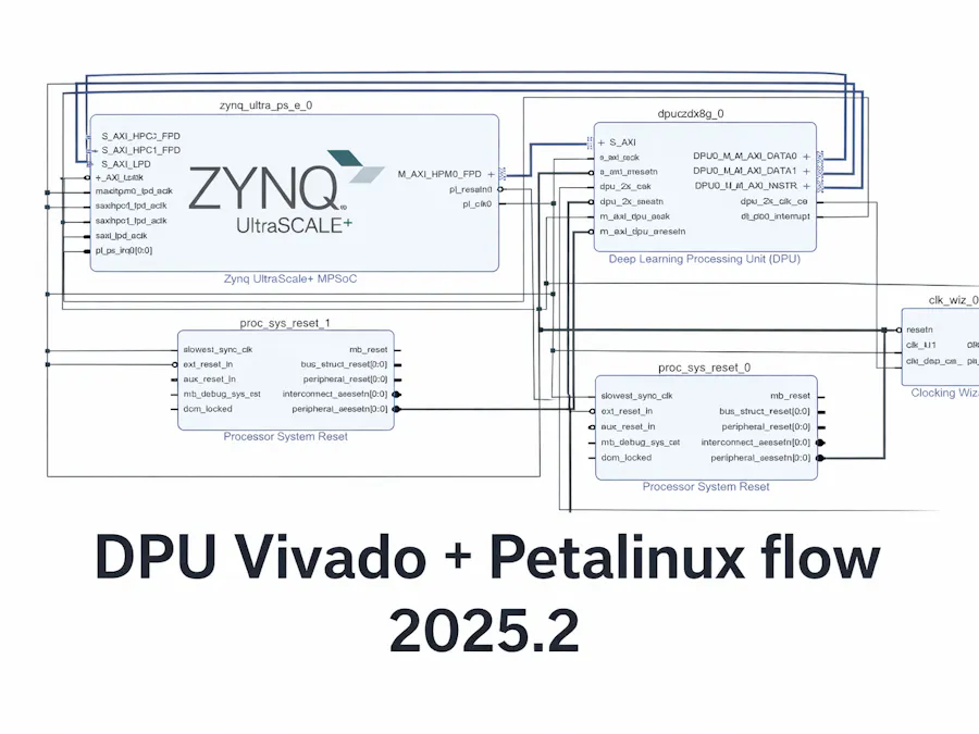 DPU Vivado + Petalinux flow 2025.2