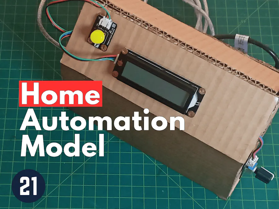 Home Automation Model From Arduino and Cardboard - Lesson 21