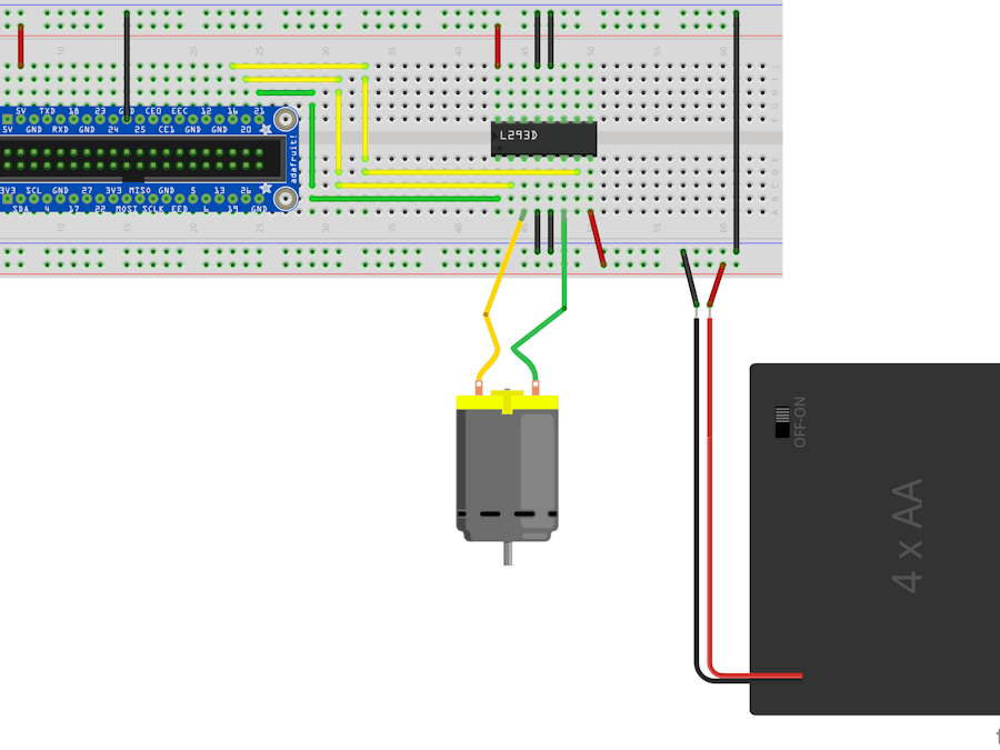 Windows IoT : Bi-Directional DC Motor Control