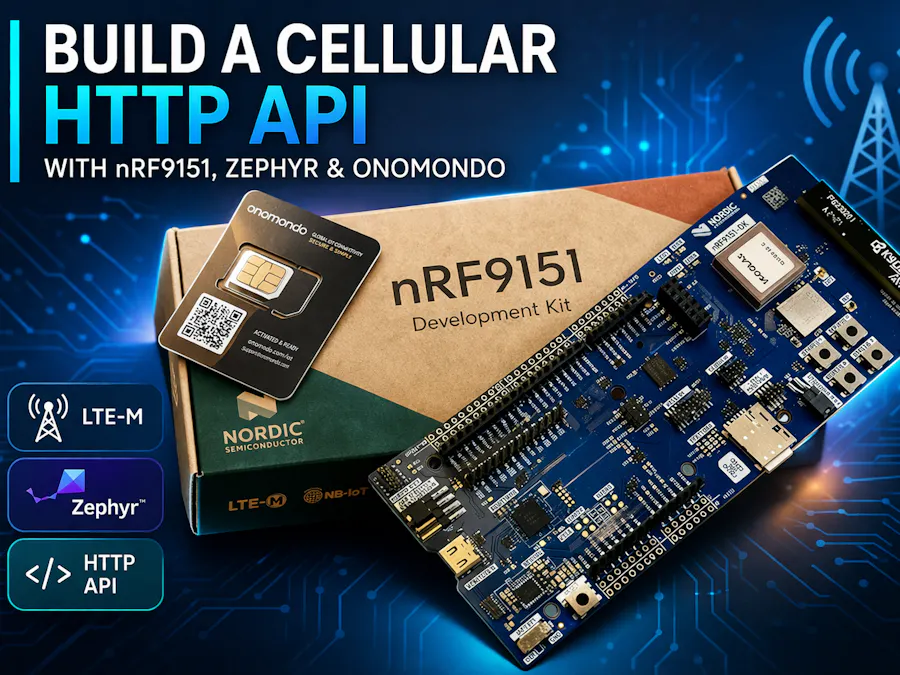 Cellular HTTP Server LED Control with Zephyr, and Onomondo