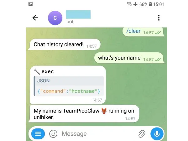 AI agent running on UNIHIKER M10