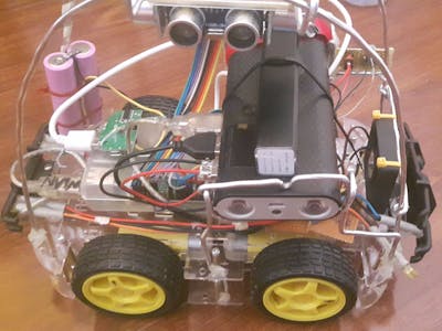 RaspberryPi CAR with Routing algo and Cartesian Positioning 