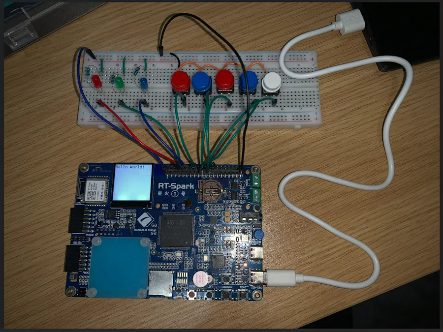 Exploring GPIO on RT-Spark with LCD and Switches