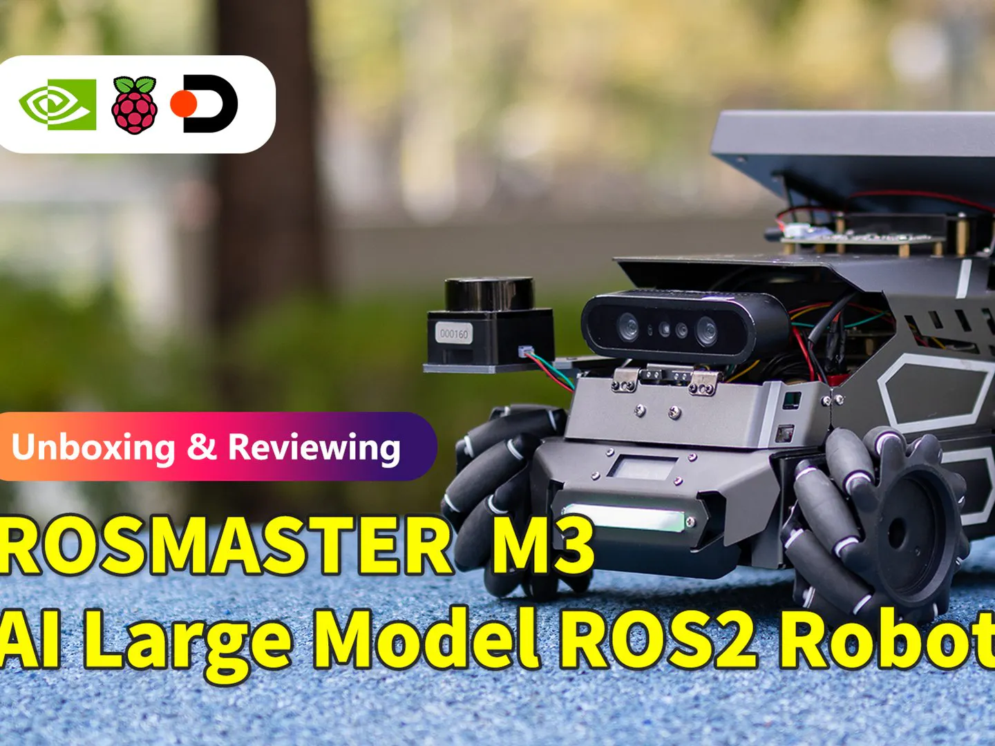 Reviewer Unboxes ROSMASTER M3 ROS2 AI Robot Car