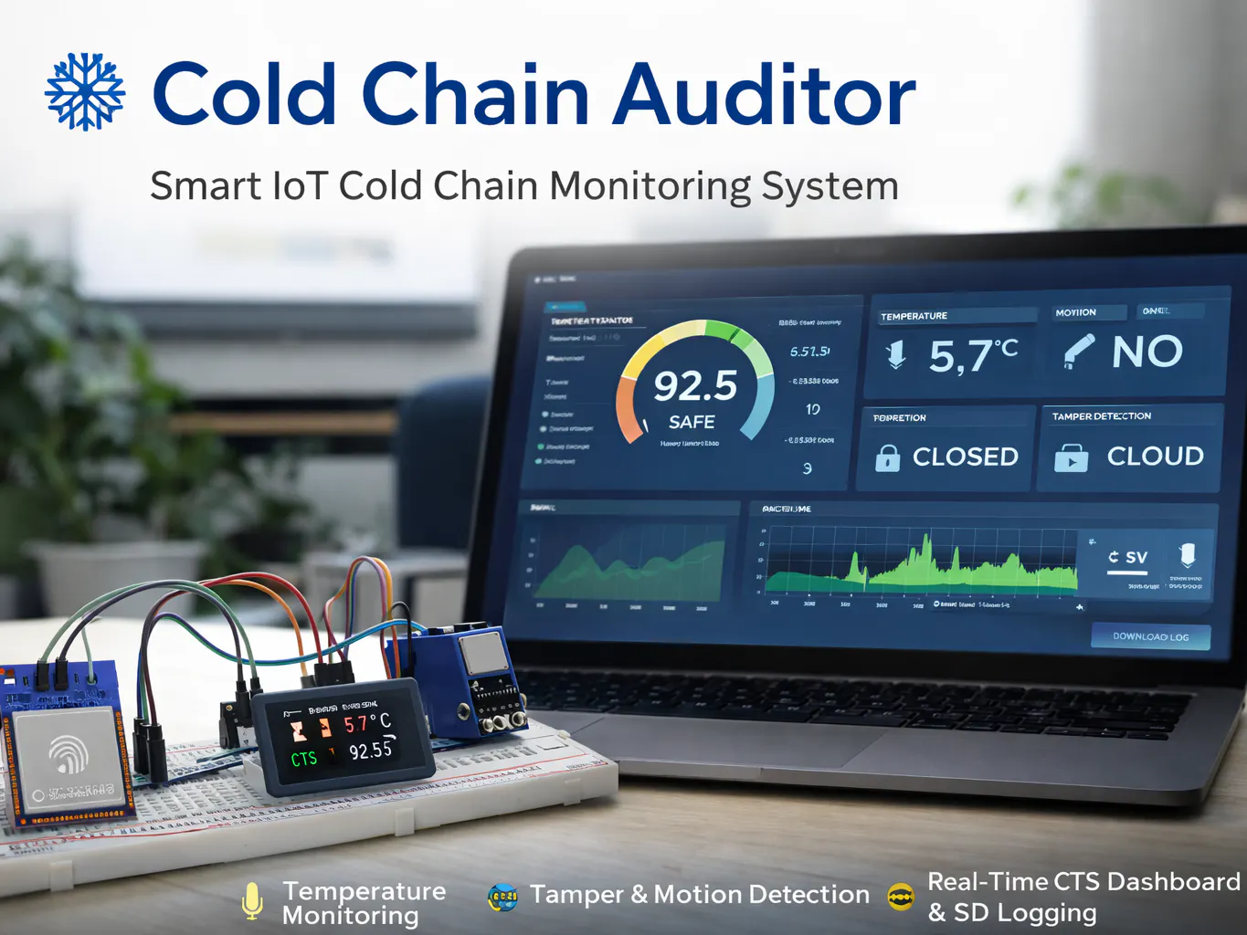 Cold Chain Auditor: Real-Time Trust Score & Web Dashboard