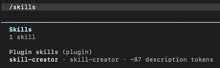 Skill Creator Output
