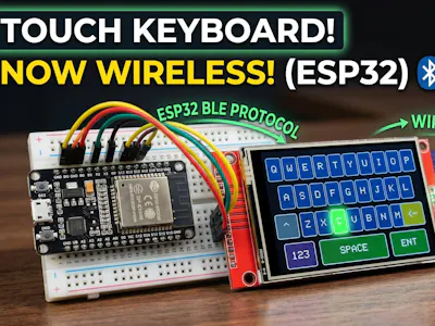 hackster.io - DIY ESP32 BLE Wireless Touchscreen Keyboard