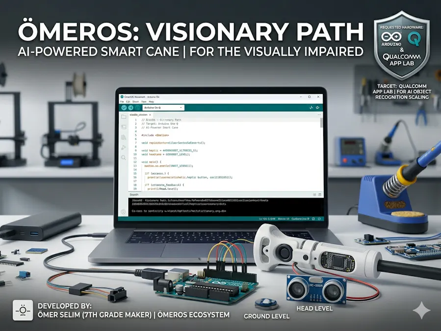 ÖmerOS Visionary Path: AI-Powered Smart Cane