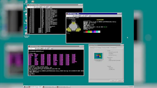 Windows 9x Subsystem for Linux Brings Your Linux Software to Microsoft's Peak-'90s Operating Systems