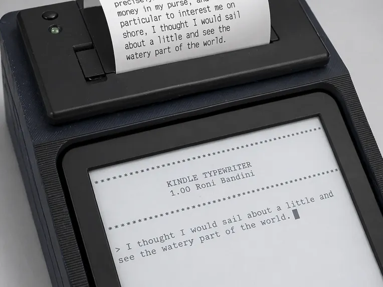 Turn an old Kindle into a typewriter