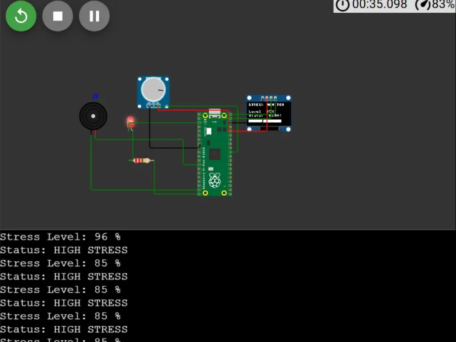 StressGuard - Exam Stress Monitor using Raspberry Pi Pico