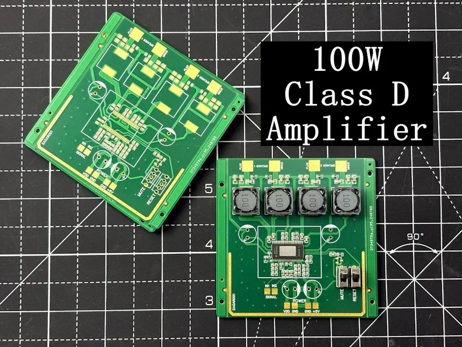 I Built a 100W Stereo Class-D Amplifier Using TPA3221