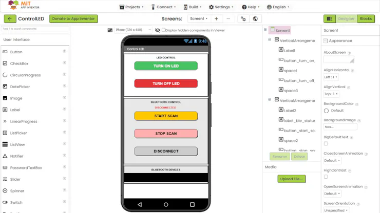 MIT App Inventor Blocks