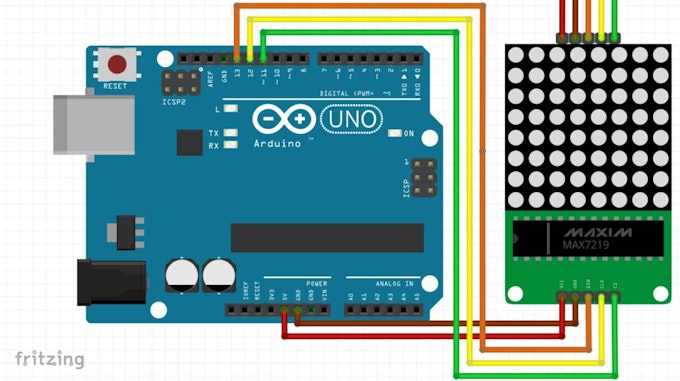 Controlling LED matrix array with Arduino Uno | LinkSprite Learning Center