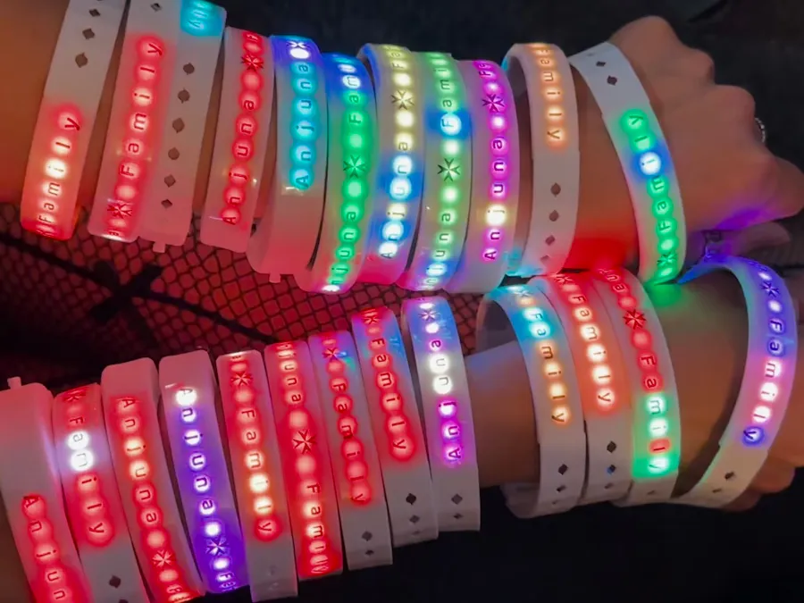 LumiBand Gen3 — Wireless DMX LED Wristband with BLE