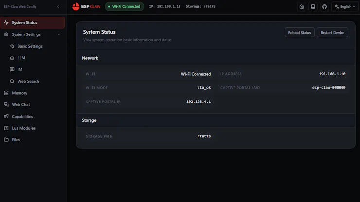 System Status Page