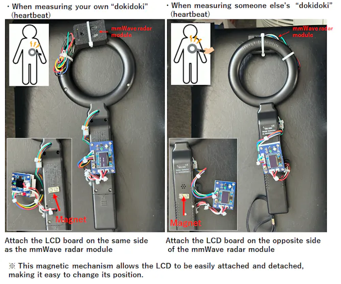 Magnetic attachment mechanism for OLED