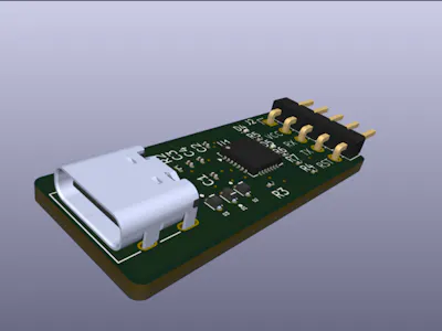 USB Type-C to UART Converter PCB