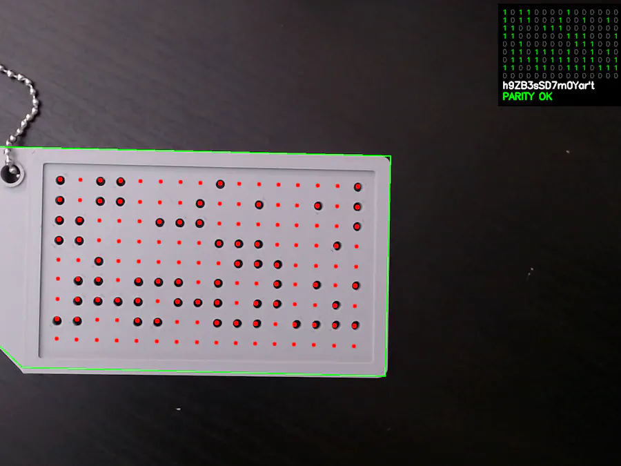 Optical Punch card reader