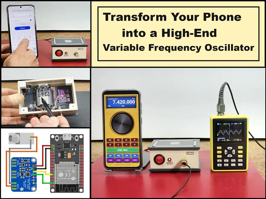 The Ultimate Smartphone VFO ESP32 & Si5351 Wireless Control