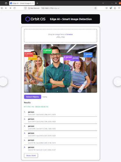 YOLOv8 Edge AI Local Processing