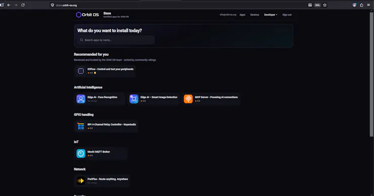 Orbit OS Store