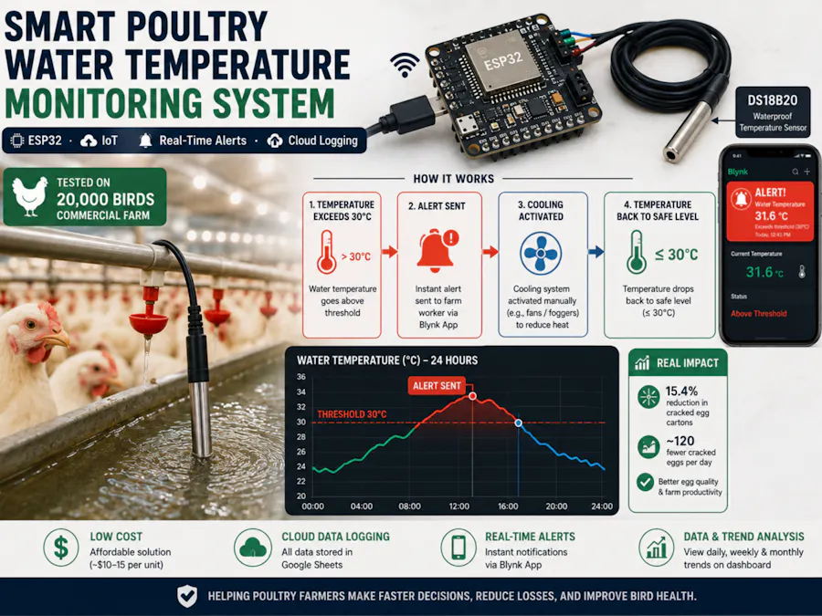 ESP32 Poultry Farm Monitoring System