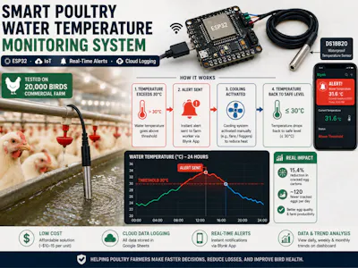 hackster.io - ESP32 Poultry Farm Monitoring System